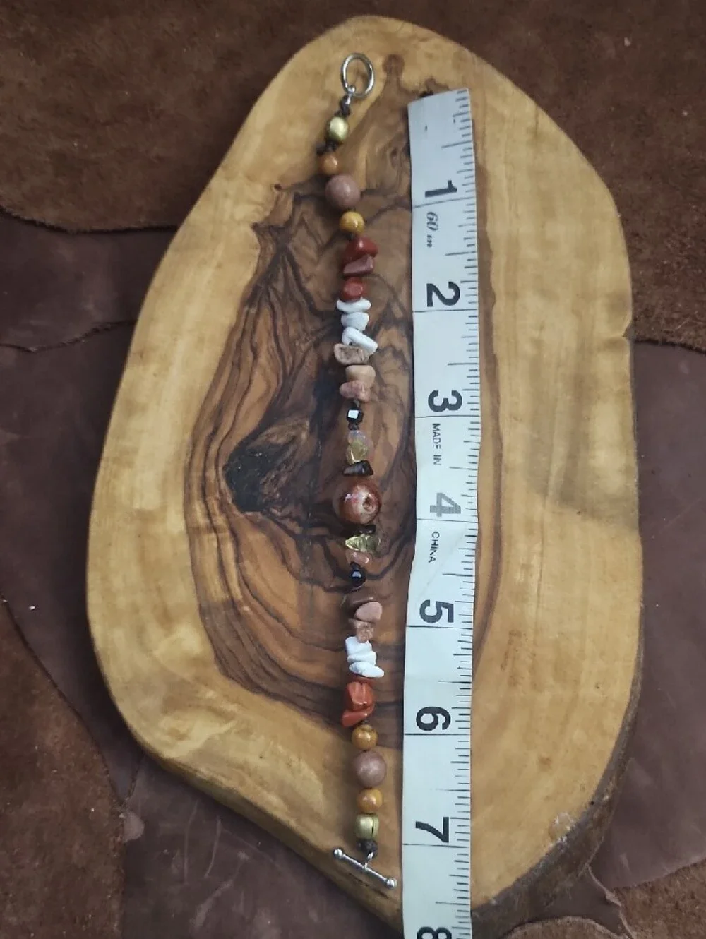 Handmade Multistone Beaded Chip Bracelets - Earth Tones